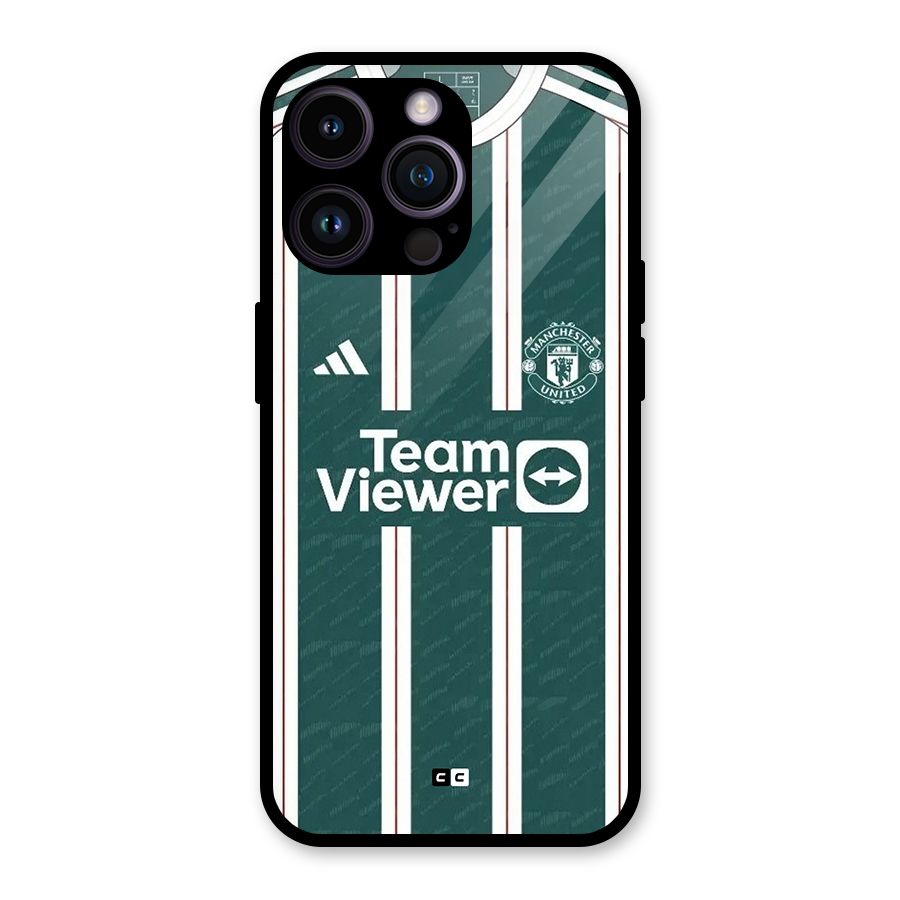 Manchester Team jersey Glass Back Case for iPhone 14 Pro Max