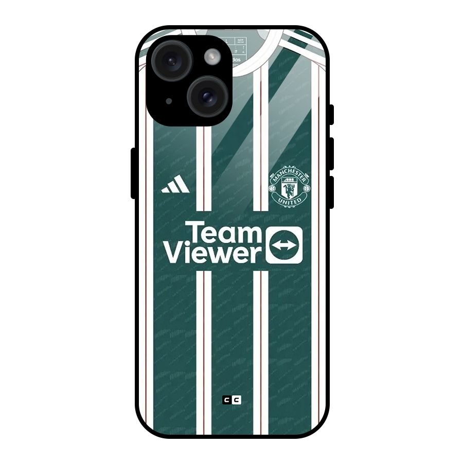 Manchester Team jersey Glass Back Case for iPhone 15