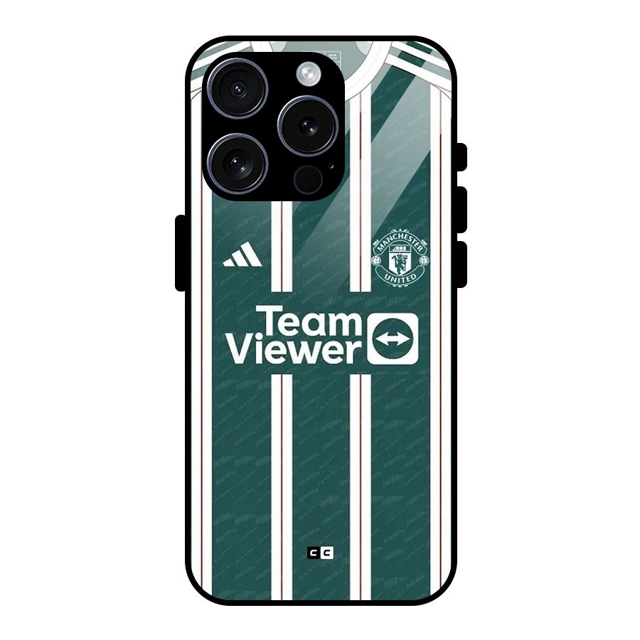 Manchester Team jersey Glass Back Case for iPhone 15 Pro
