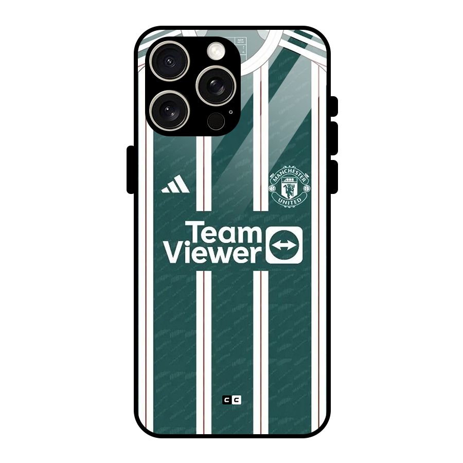 Manchester Team jersey Glass Back Case for iPhone 15 Pro Max