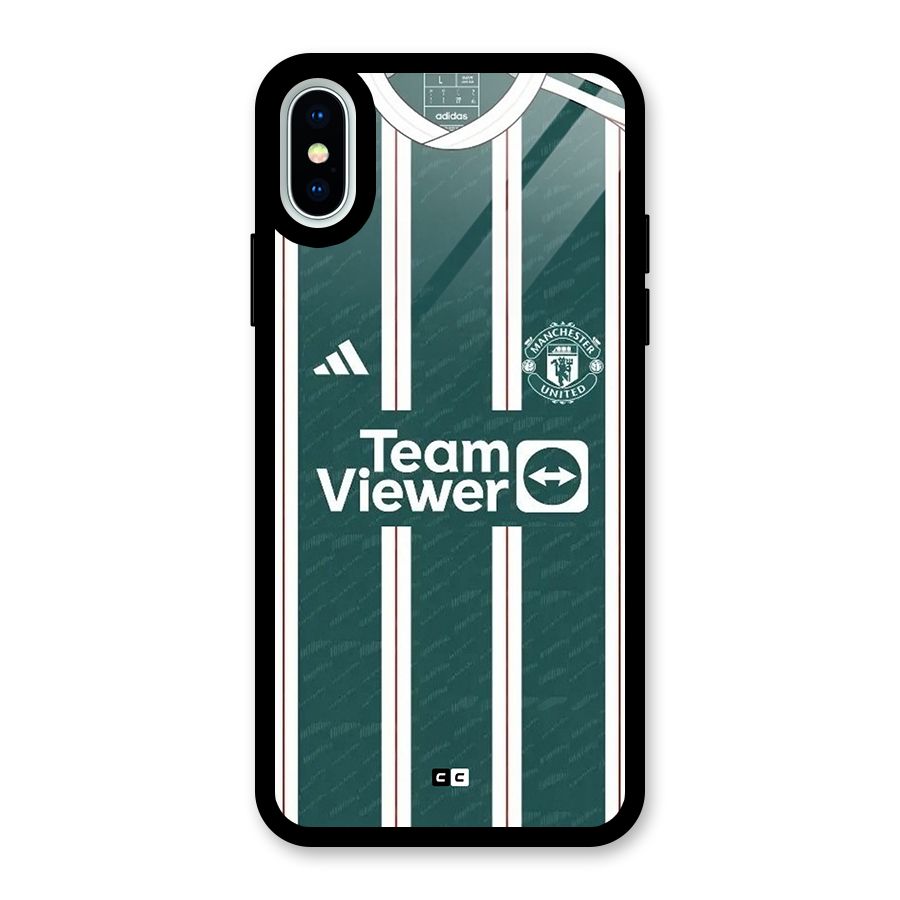 Manchester Team jersey Glass Back Case for iPhone XS