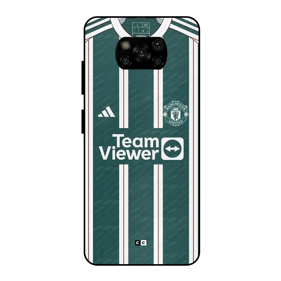 Manchester Team jersey Metal Back Case for Poco X3