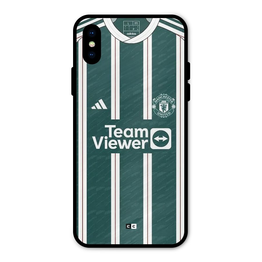 Manchester Team jersey Metal Back Case for iPhone XS