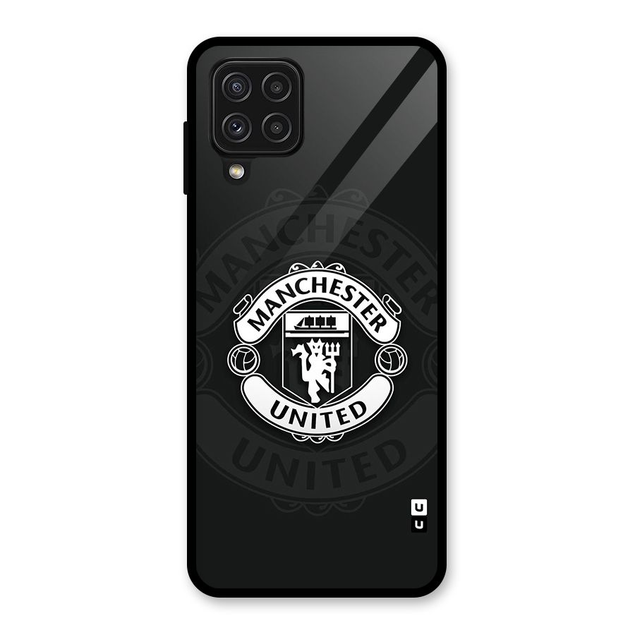Manchester United Glass Back Case for Galaxy A22 4G