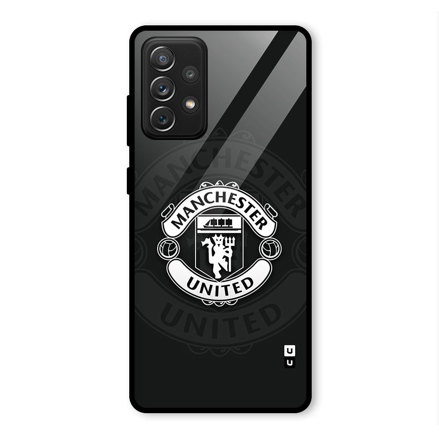 Manchester United Glass Back Case for Galaxy A72