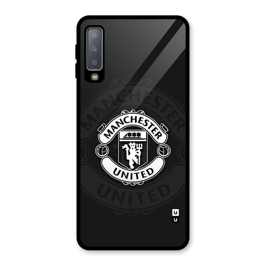 Manchester United Glass Back Case for Galaxy A7 (2018)