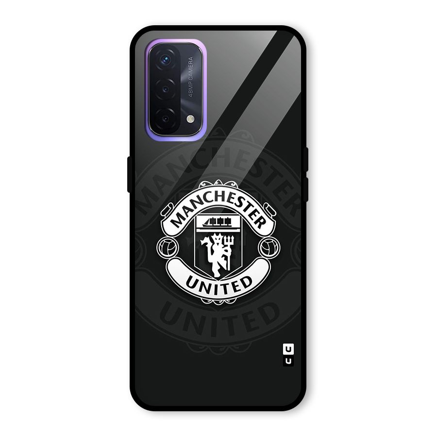 Manchester United Glass Back Case for Oppo A74 5G