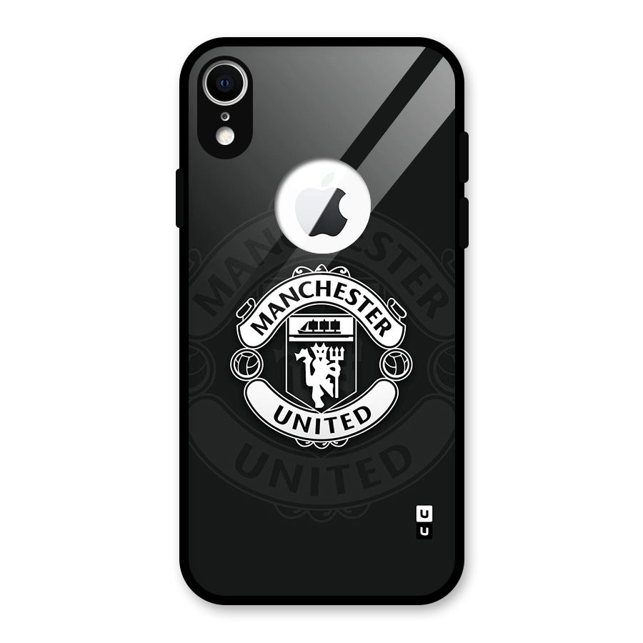 Manchester United Glass Back Case for iPhone XR Logo Cut