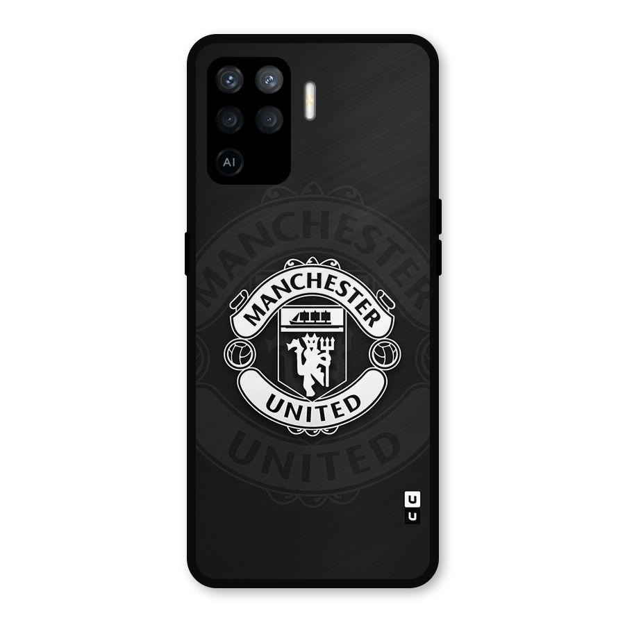 Manchester United Metal Back Case for Oppo F19 Pro