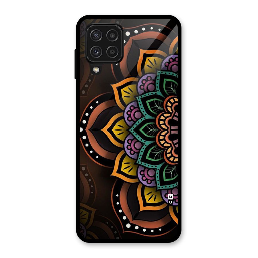 Mandala Artist Glass Back Case for Galaxy A22 4G