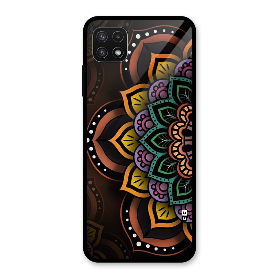 Mandala Artist Glass Back Case for Galaxy A22 5G