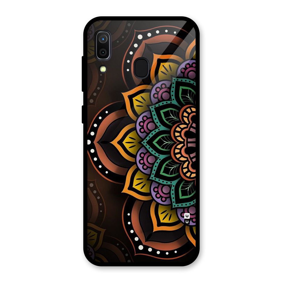 Mandala Artist Glass Back Case for Galaxy A30