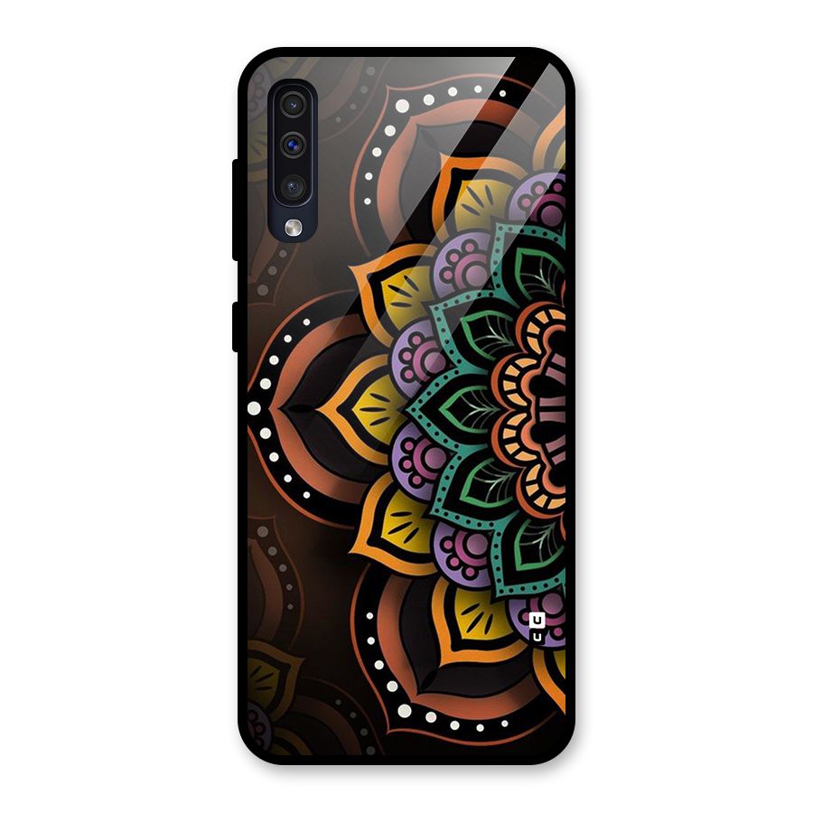 Mandala Artist Glass Back Case for Galaxy A30s