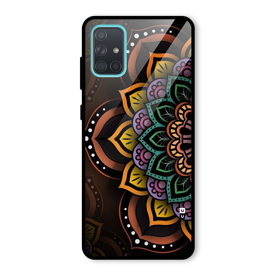 Mandala Artist Glass Back Case for Galaxy A71