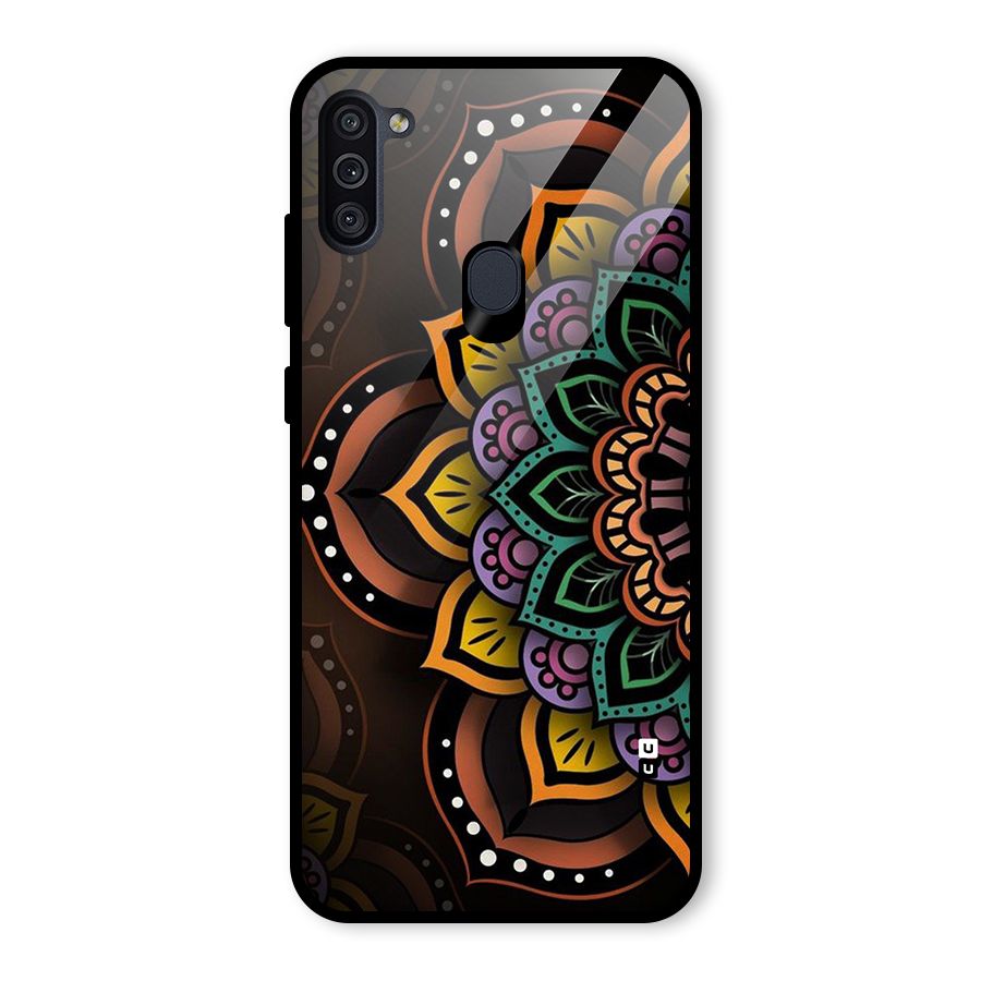 Mandala Artist Glass Back Case for Galaxy M11