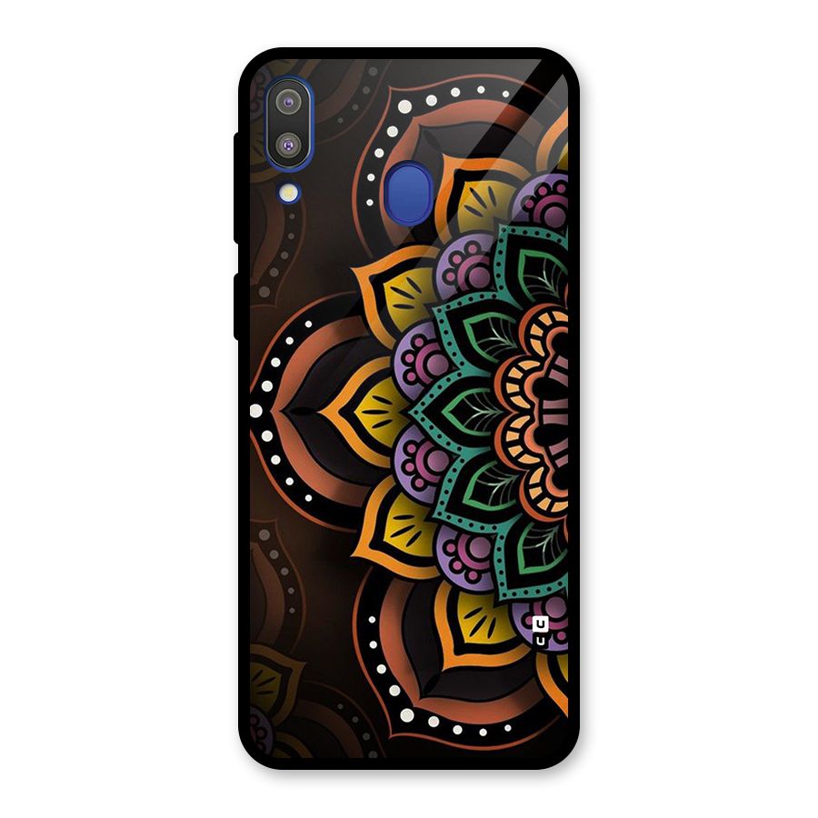 Mandala Artist Glass Back Case for Galaxy M20