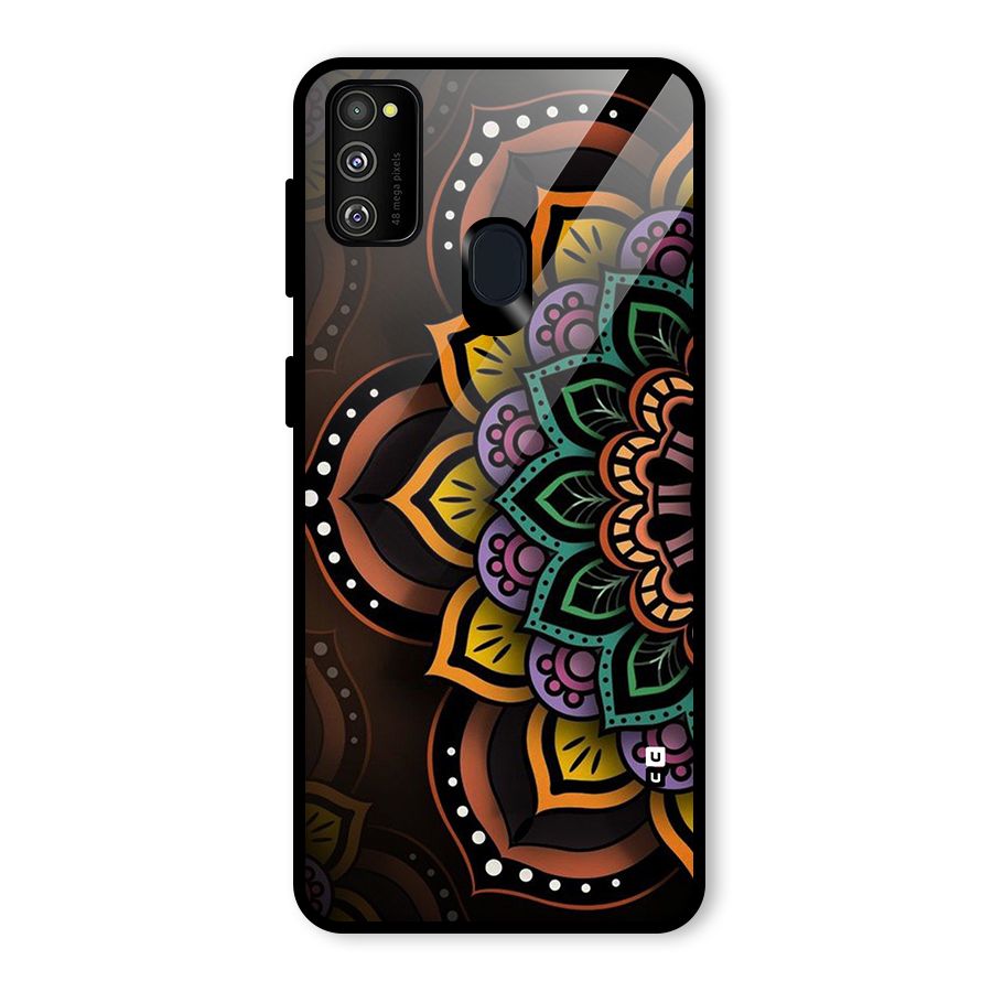 Mandala Artist Glass Back Case for Galaxy M30s