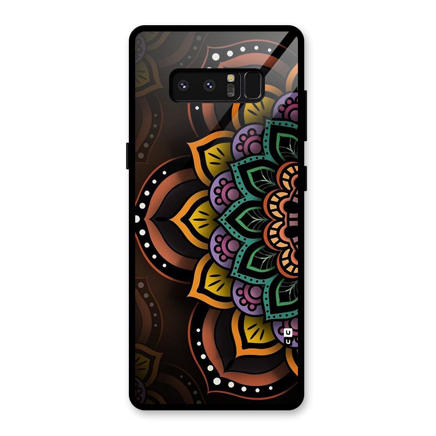 Mandala Artist Glass Back Case for Galaxy Note 8