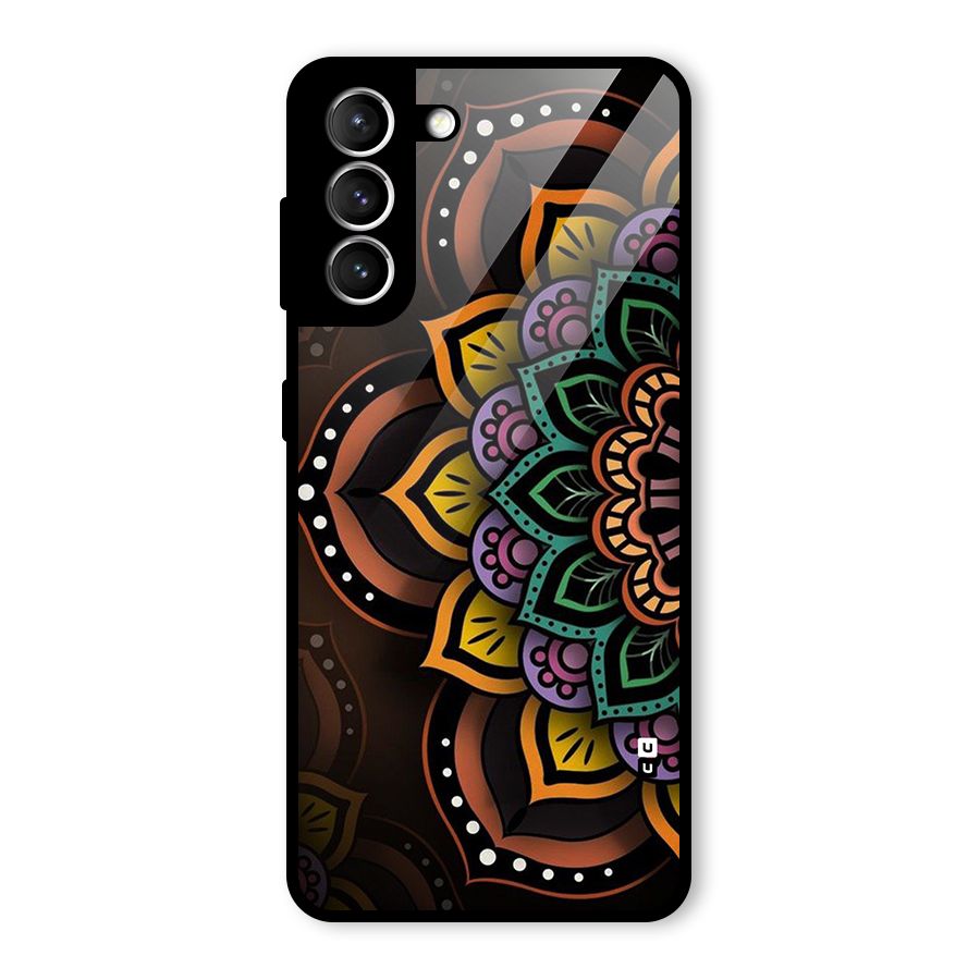 Mandala Artist Glass Back Case for Galaxy S21 5G