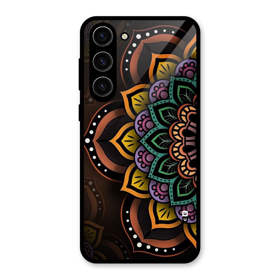 Mandala Artist Glass Back Case for Galaxy S23 Plus