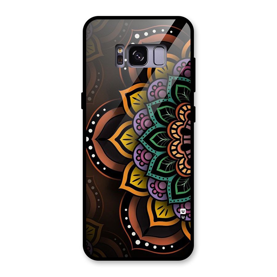 Mandala Artist Glass Back Case for Galaxy S8