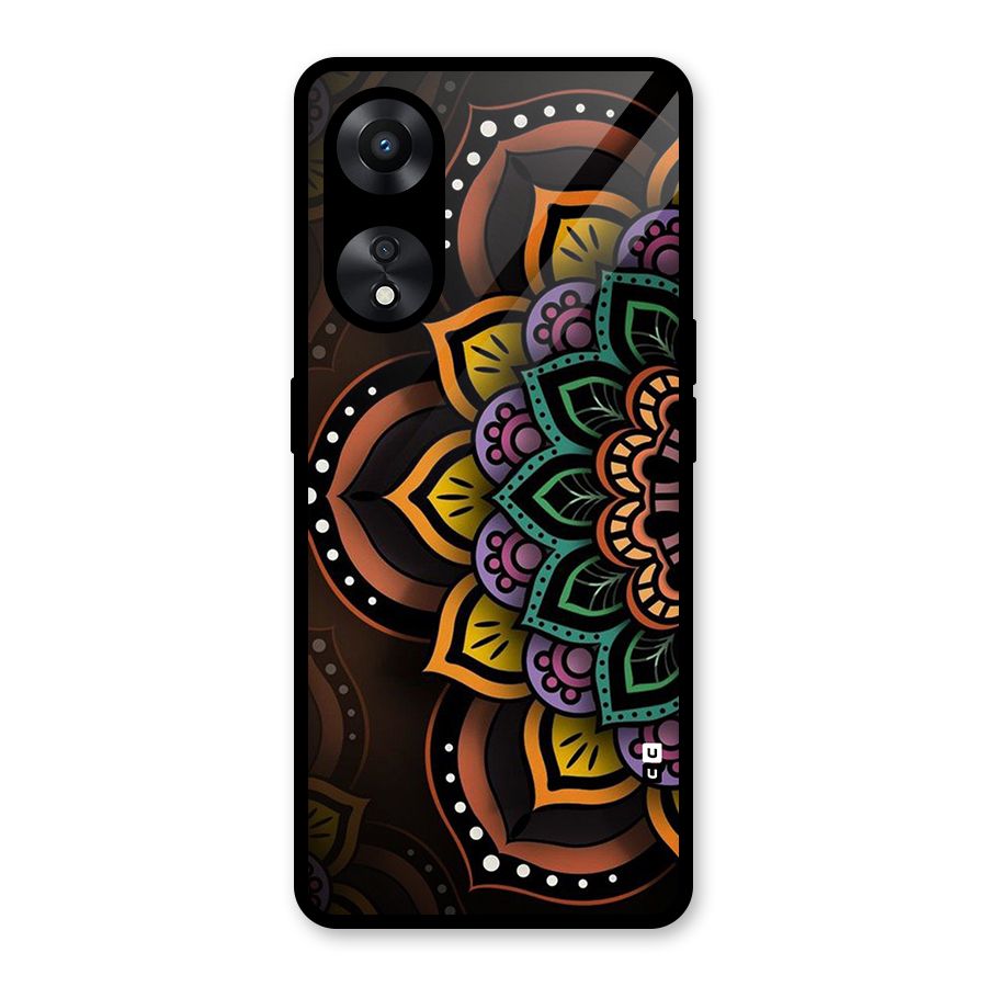 Mandala Artist Glass Back Case for Oppo A78