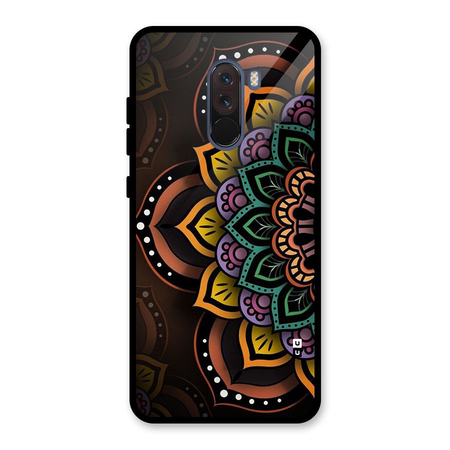 Mandala Artist Glass Back Case for Poco F1