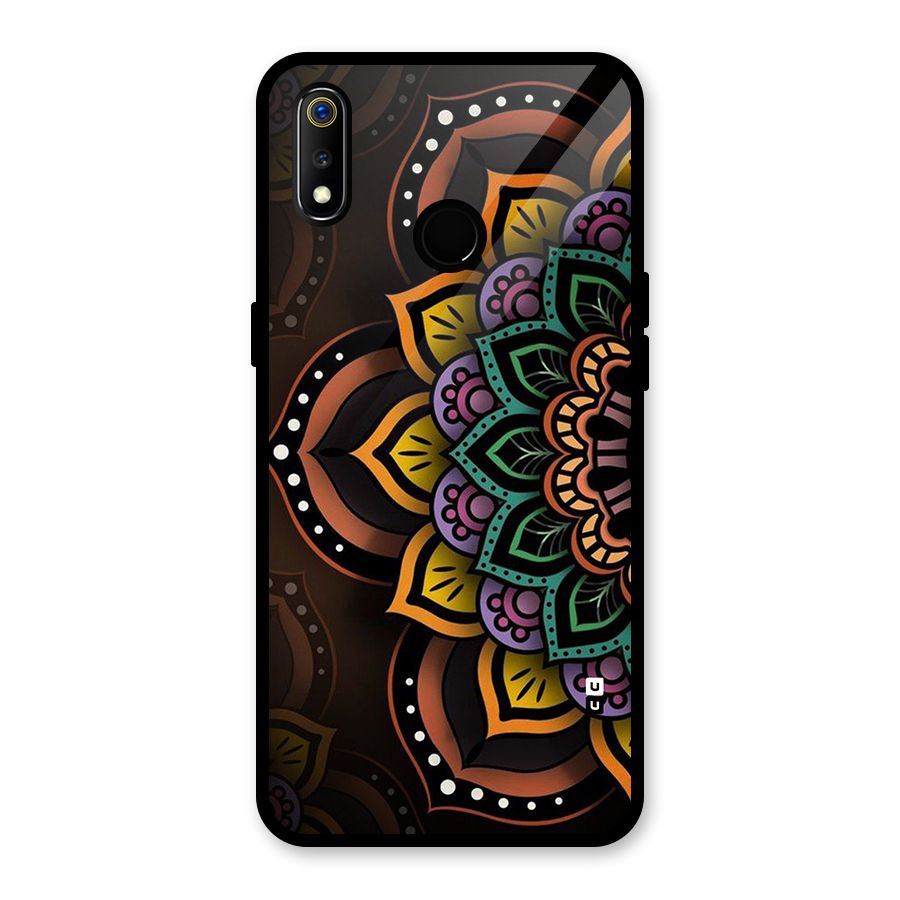 Mandala Artist Glass Back Case for Realme 3i