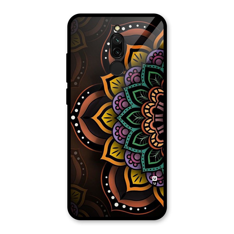 Mandala Artist Glass Back Case for Redmi 8