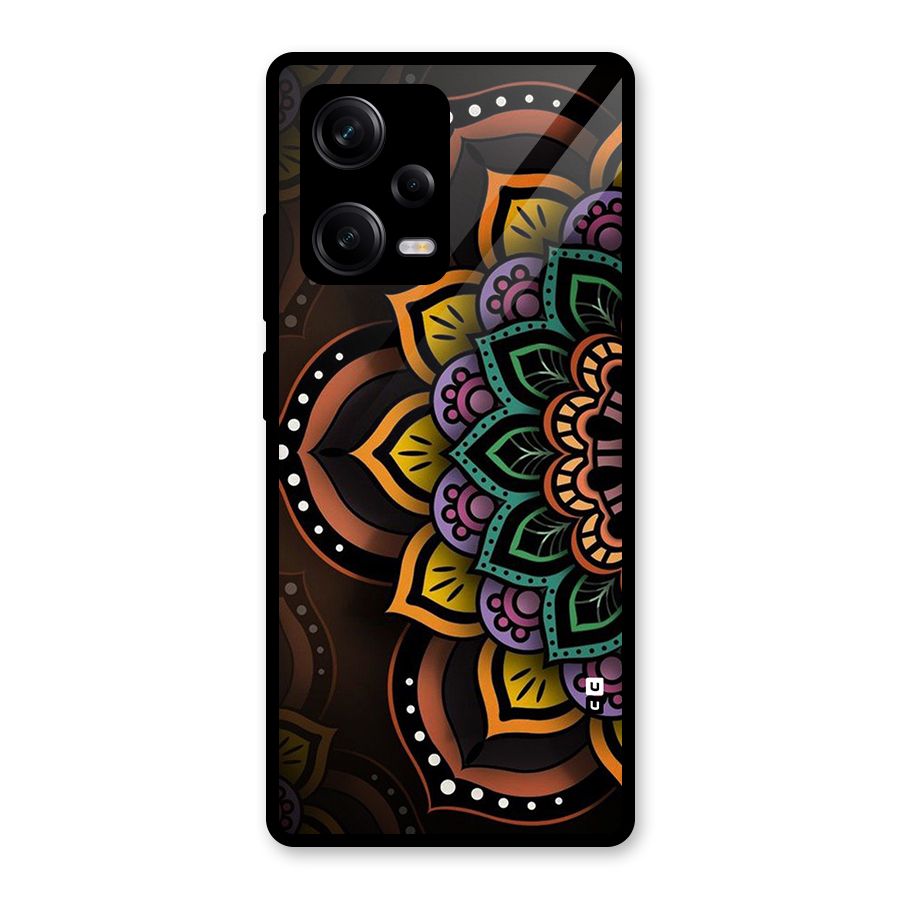 Mandala Artist Glass Back Case for Redmi Note 12 Pro