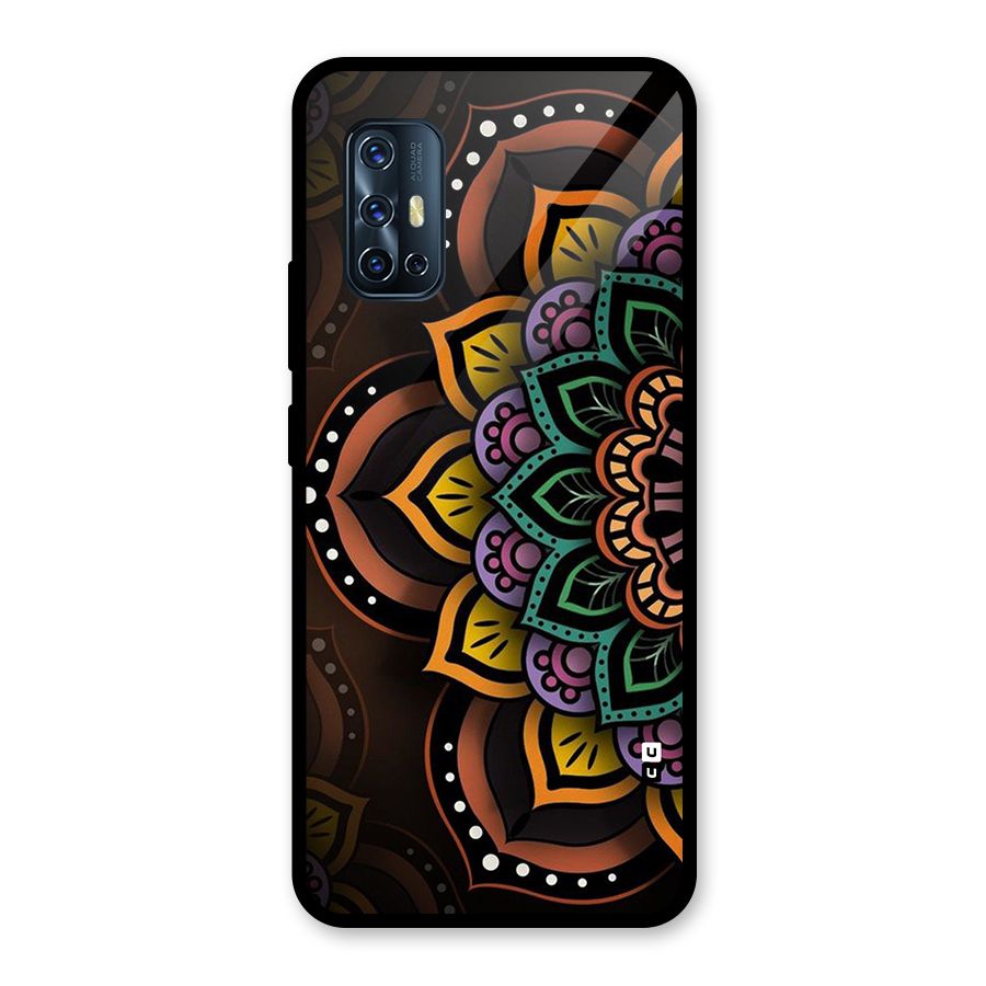 Mandala Artist Glass Back Case for Vivo V17