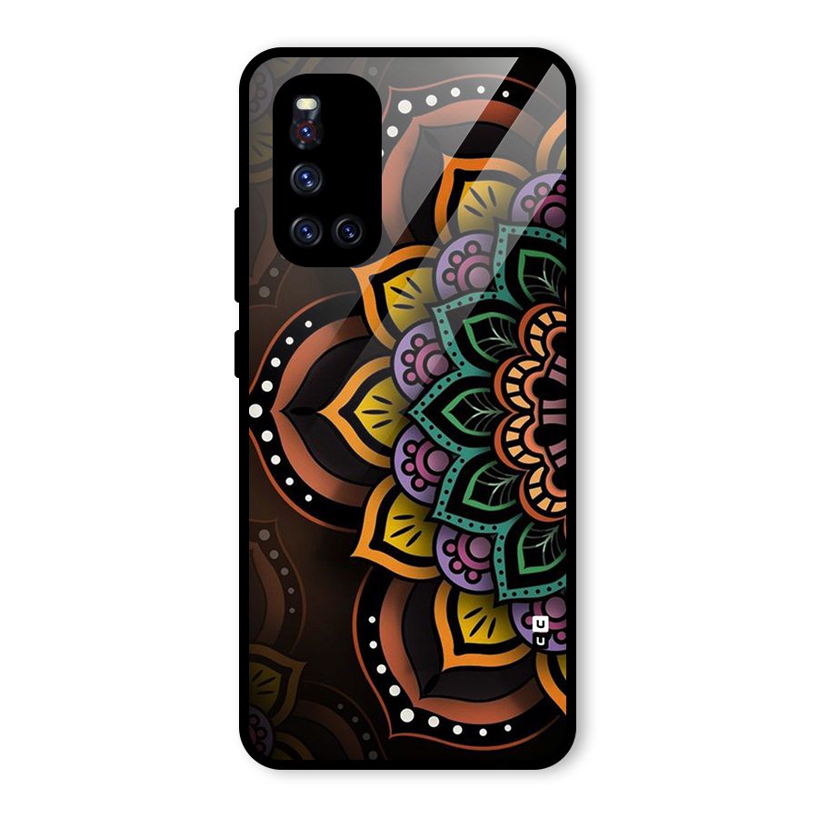 Mandala Artist Glass Back Case for Vivo V19