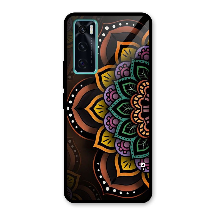 Mandala Artist Glass Back Case for Vivo V20 SE