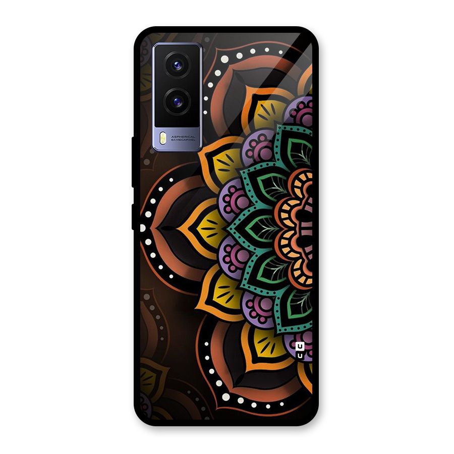 Mandala Artist Glass Back Case for Vivo V21e 5G