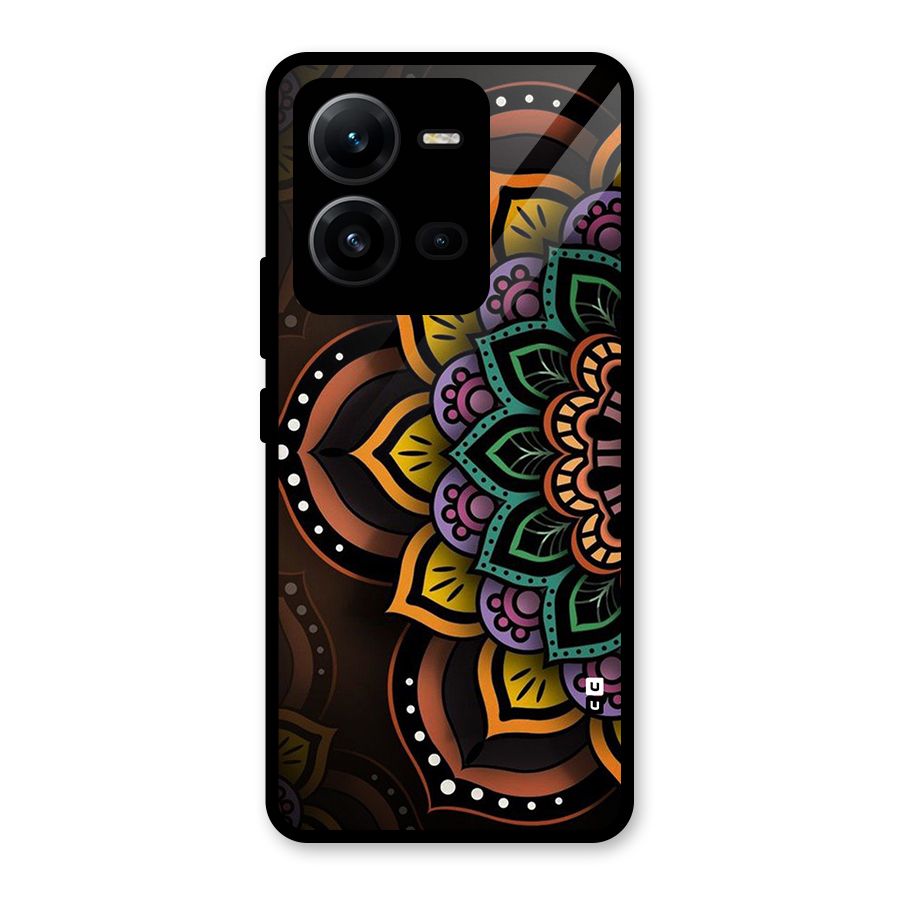 Mandala Artist Glass Back Case for Vivo V25