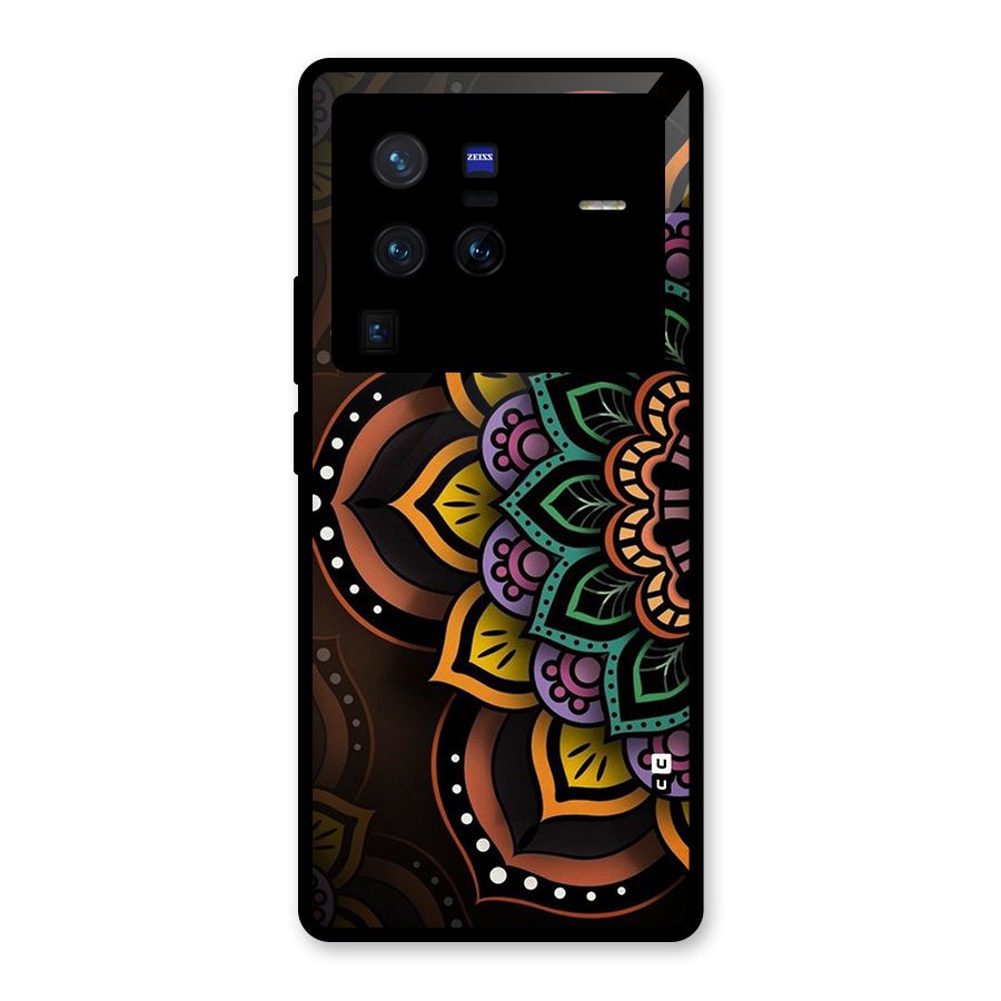 Mandala Artist Glass Back Case for Vivo X80 Pro