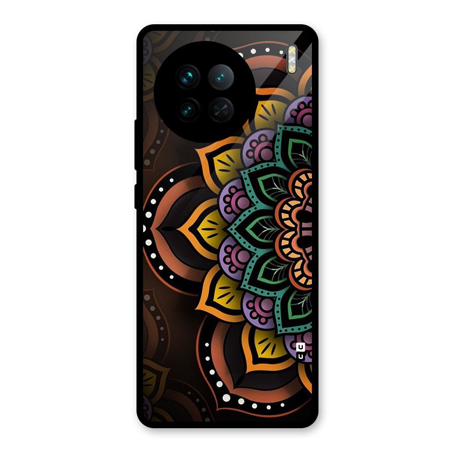 Mandala Artist Glass Back Case for Vivo X90
