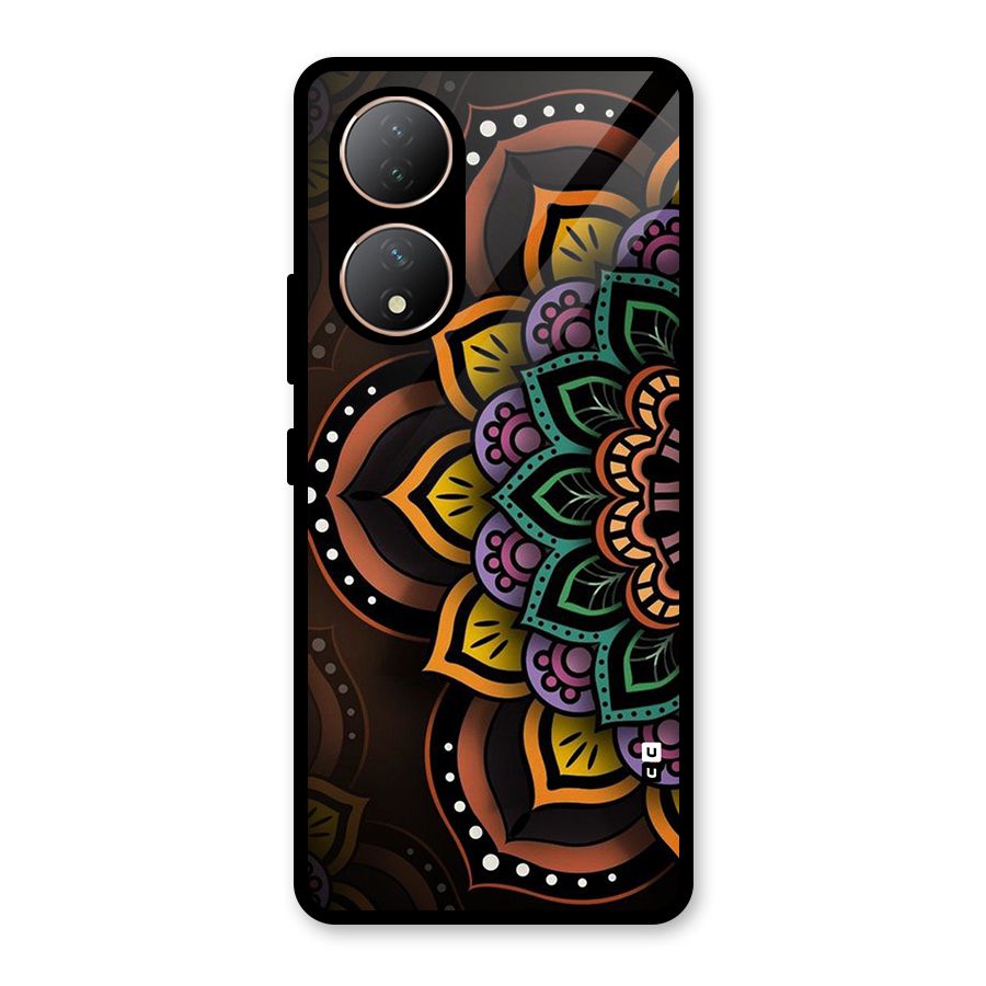 Mandala Artist Glass Back Case for Vivo Y100