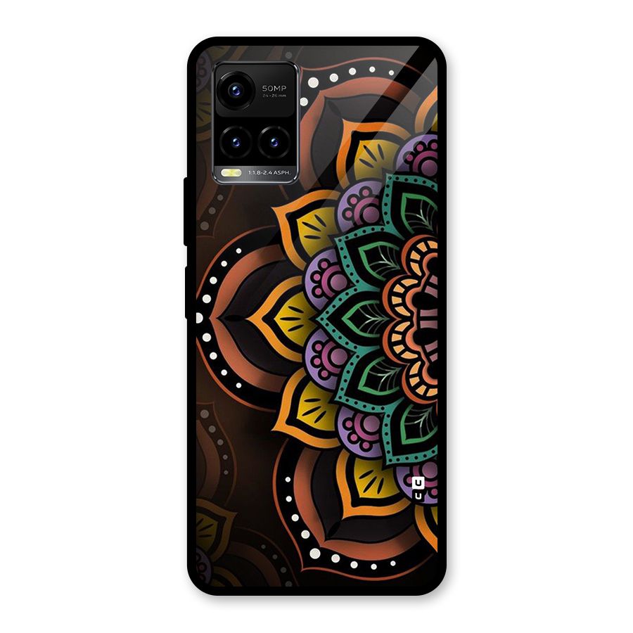 Mandala Artist Glass Back Case for Vivo Y21A