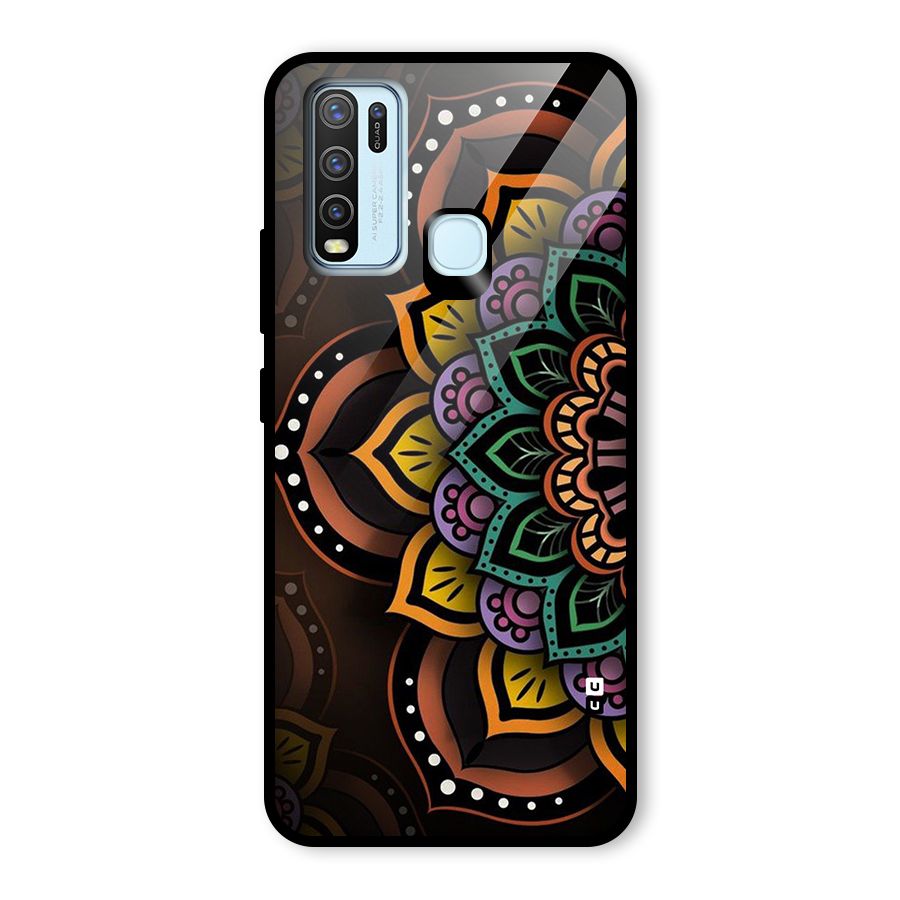 Mandala Artist Glass Back Case for Vivo Y30