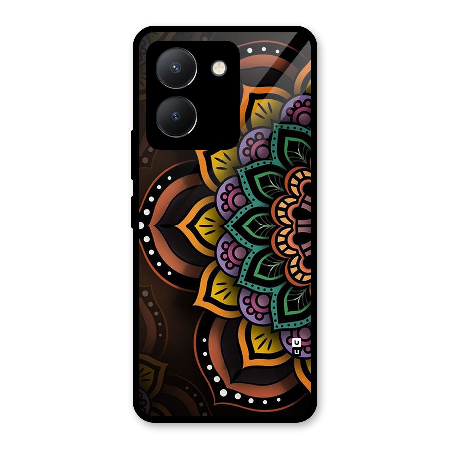 Mandala Artist Glass Back Case for Vivo Y36