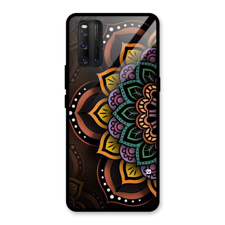 Mandala Artist Glass Back Case for Vivo iQOO 3