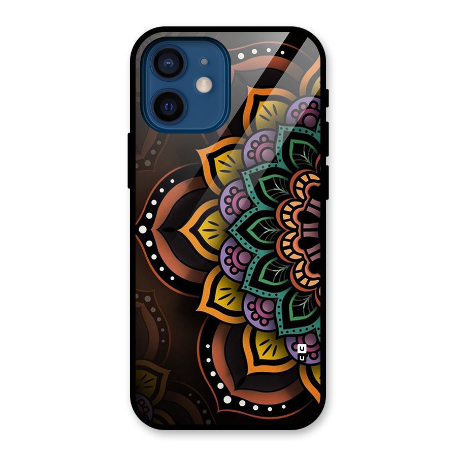 Mandala Artist Glass Back Case for iPhone 12 Mini