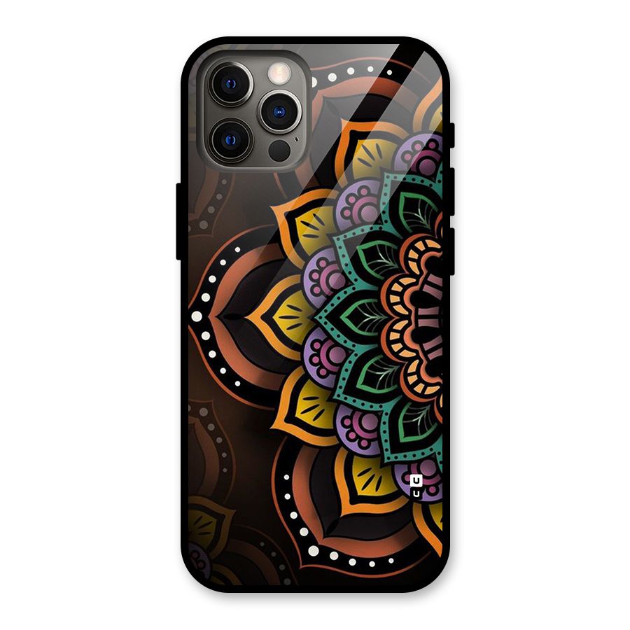Mandala Artist Glass Back Case for iPhone 12 Pro