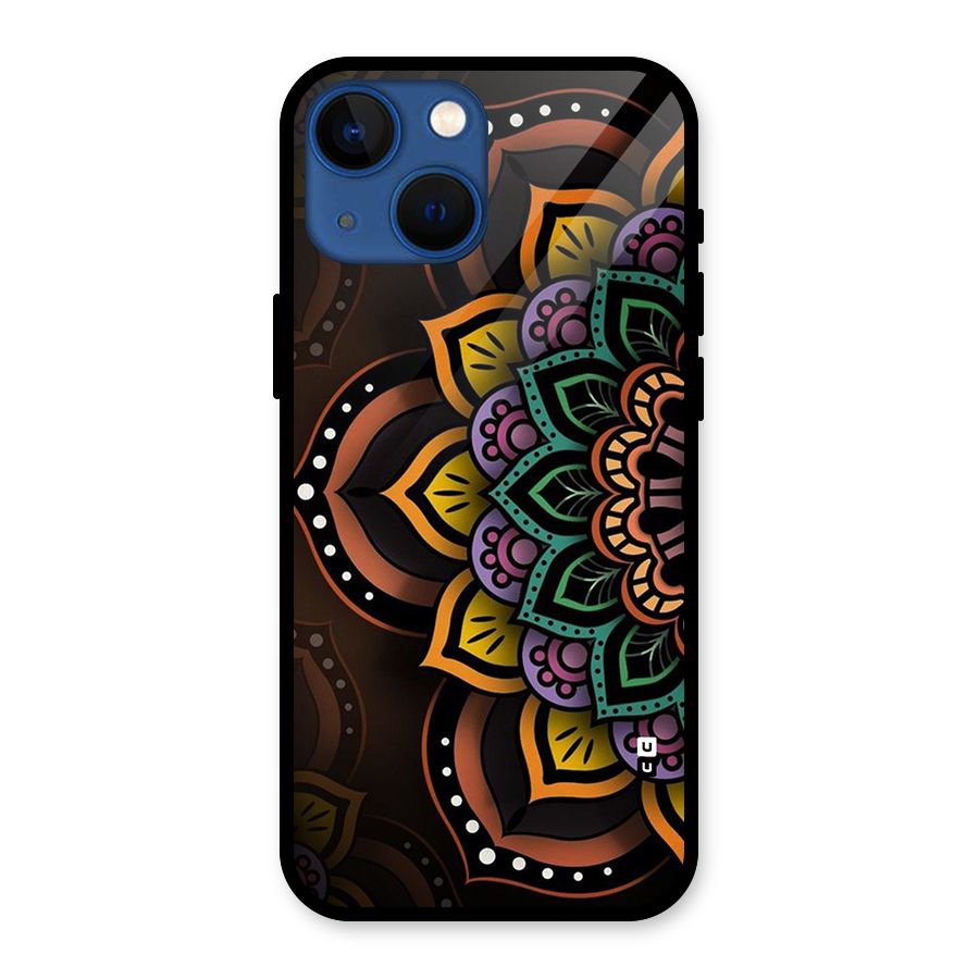 Mandala Artist Glass Back Case for iPhone 13 Mini