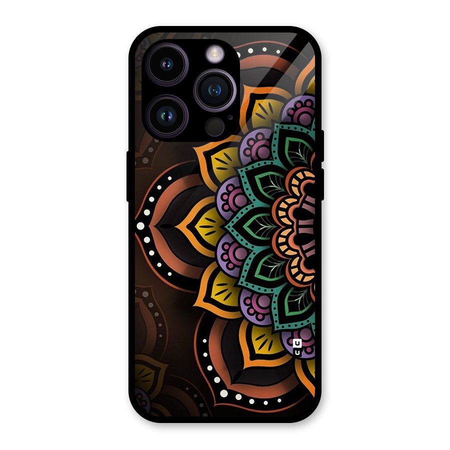 Mandala Artist Glass Back Case for iPhone 14 Pro
