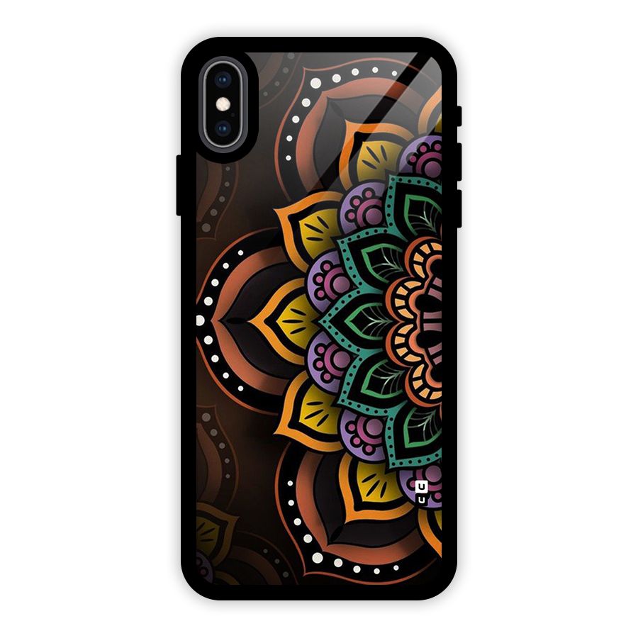 Mandala Artist Glass Back Case for iPhone XS Max