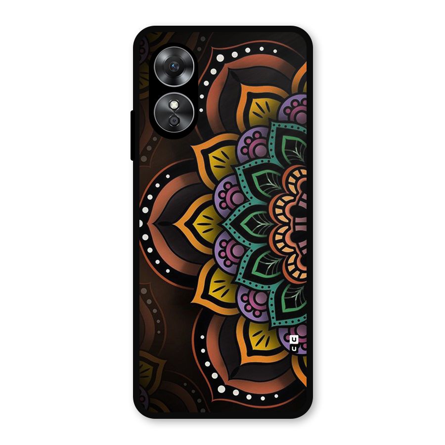 Mandala Artist Metal Back Case for Oppo A17