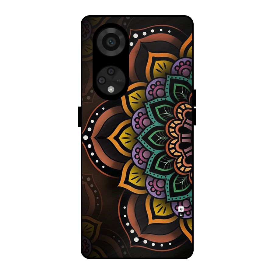 Mandala Artist Metal Back Case for Reno8 T 5G