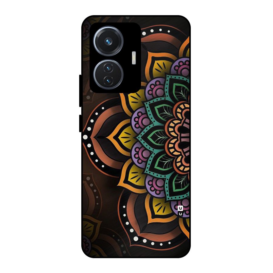 Mandala Artist Metal Back Case for Vivo T1 44W